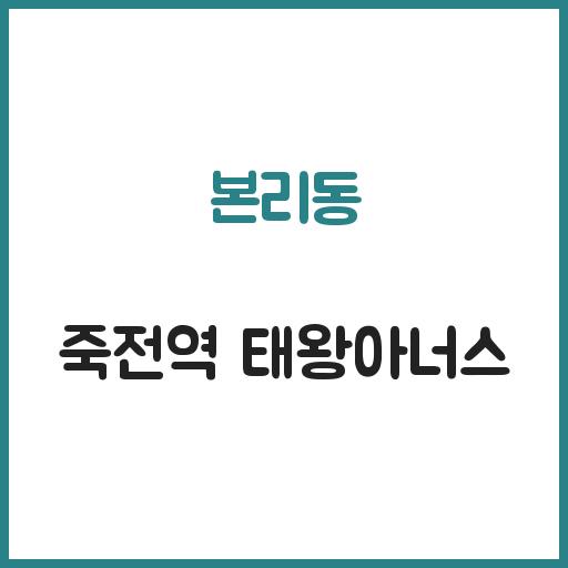 본리동 죽전역 태왕아너스